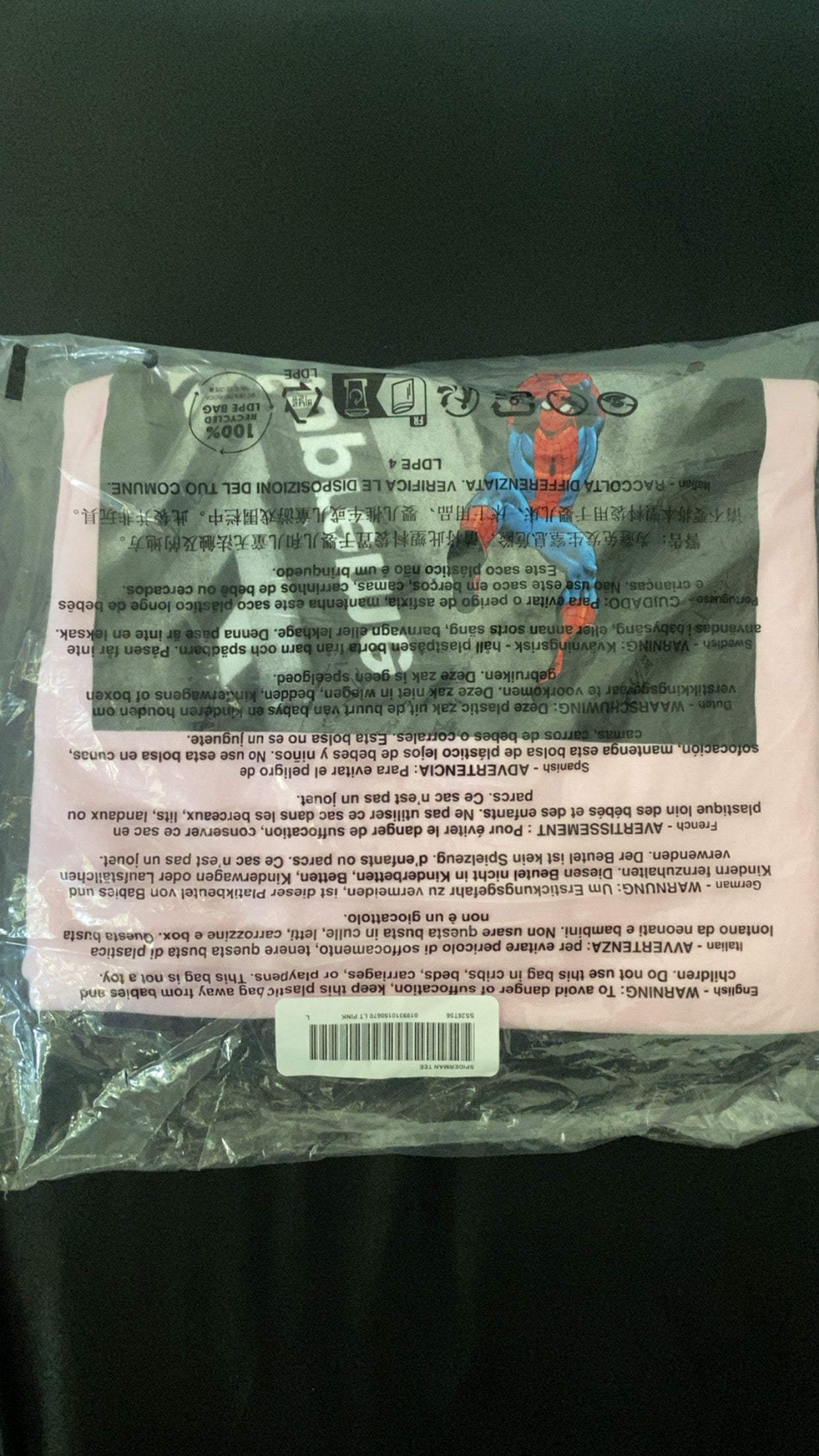 Supreme Spider-Man Tee - Pink