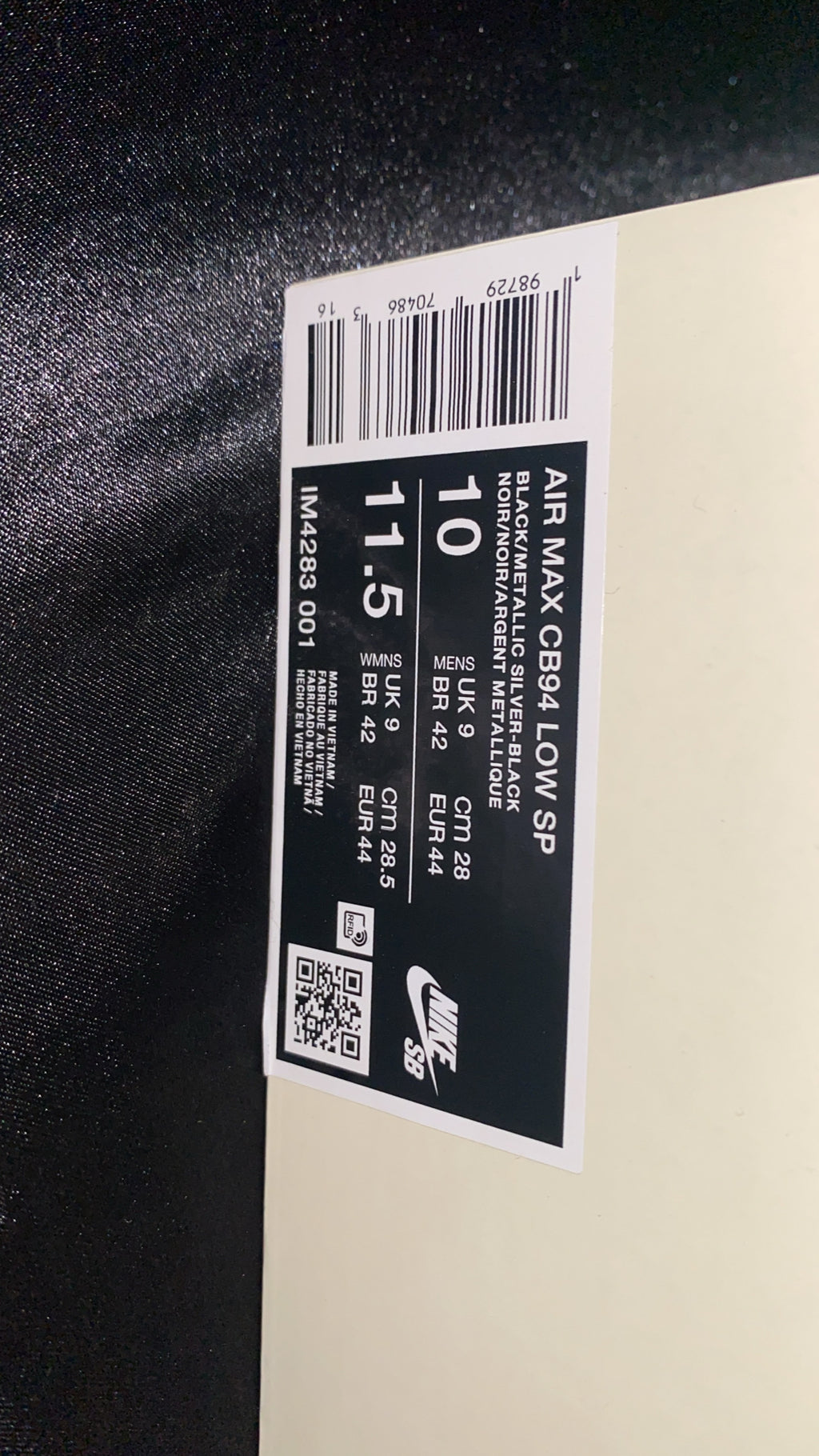Supreme x Nike SB Air Max 2 CB '94 Low - Black