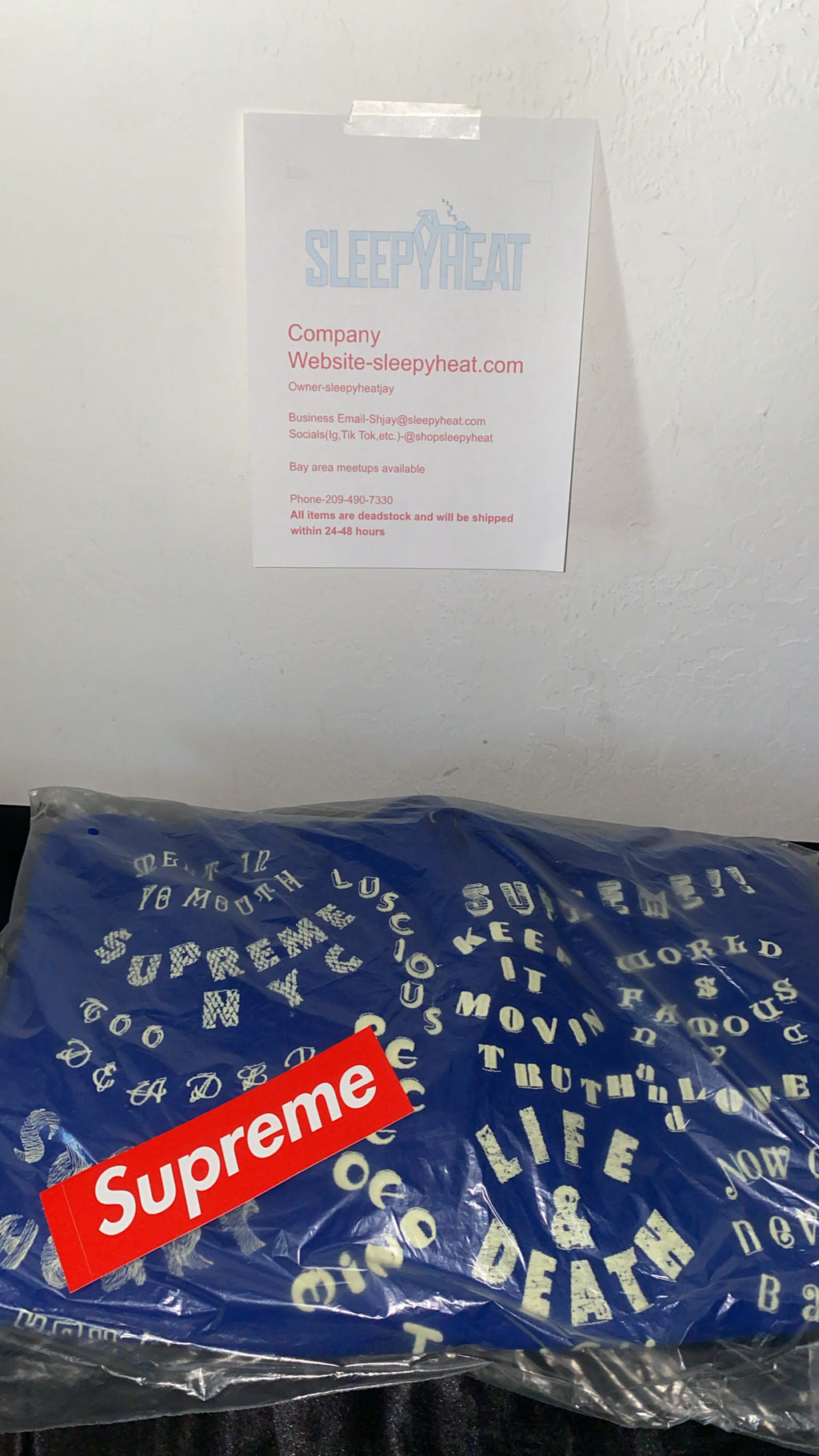 Supreme 'Too Deadly' Hoodie - Royal Blue