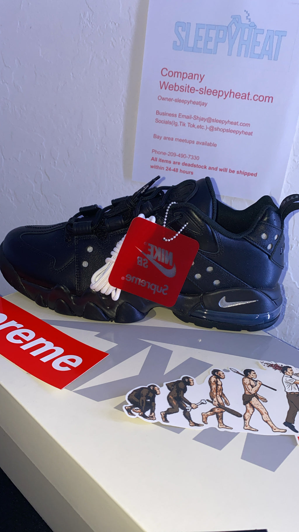 Supreme x Nike SB Air Max 2 CB '94 Low - Black